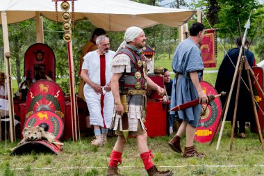 Savaştaki Romalı asker.