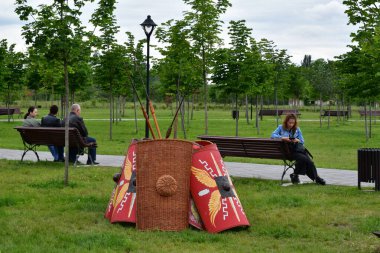 Moskova, Rusya - Mayıs 13, 2016: Moskova Eyalet Parkı Yazın Moskova 'da