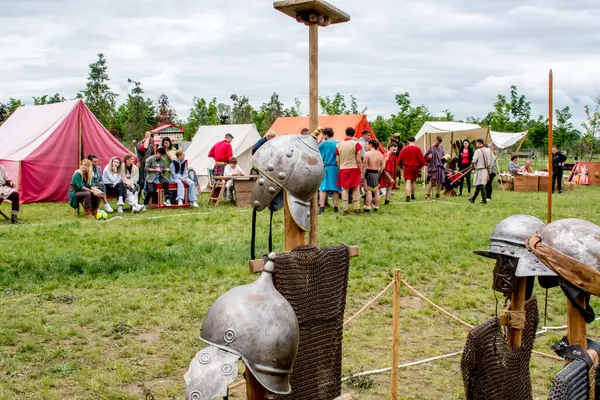 Ortaçağ Viking 'inin ortaçağ rekonstrüksiyonu.