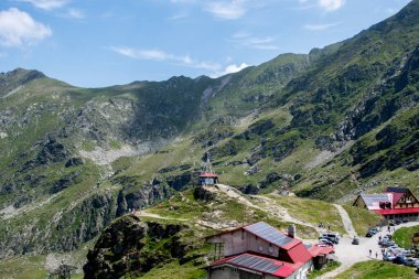 Transilvanya 'daki güzel dağ manzarası