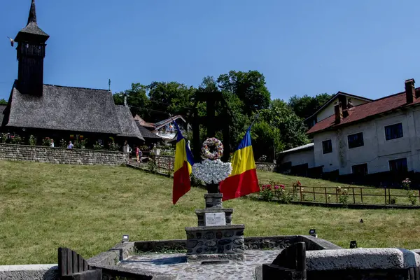 Romanya, Transilvanya, Romanya - 11 Ağustos, 220 Ağustos: Roma Kale Leydimizin Romen Kilisesi manzarası,