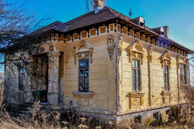 abandoned house in the city of primorat, ukraine