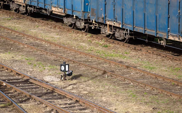 Railroad Godsvagnar För Transport Kol Och Andra Mineraler — Stockfoto