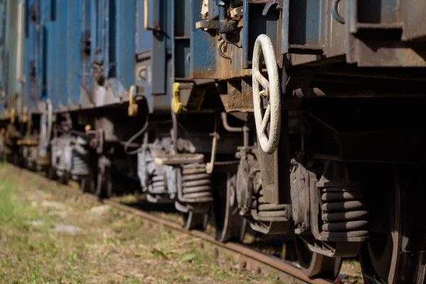 Railway Transport Вагоны Перевозки Угля Других Полезных Ископаемых — стоковое фото