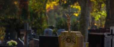 CEMETERY - Tombstones at burial site of the dead
