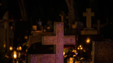 CEMETERY - Tombstones at burial site of the dead