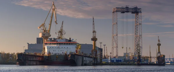Szczecin West Pomeranian Polen 2022 Kabelverlegungsschiff Der Werft — Stockfoto
