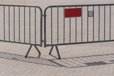 MOBILE BARRIERS - Protection of the area against entry by unauthorized persons  clipart