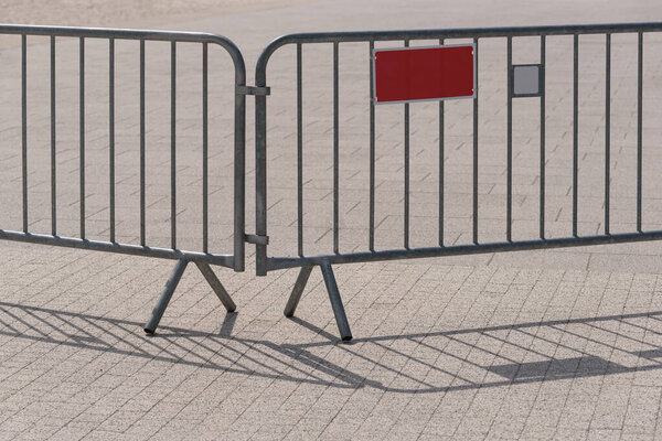 MOBILE BARRIERS - Protection of the area against entry by unauthorized persons 