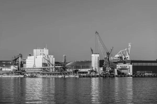 Gdynia Pomeranian Region Sierpnia 2023 Baltic Grain Terminal Port Quay — Zdjęcie stockowe