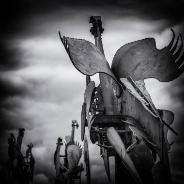 KOSZALIN, BATI POLAND - 08 HAZİRAN, 2024: Polonyalı sanatçı Wadysaw Hasior 