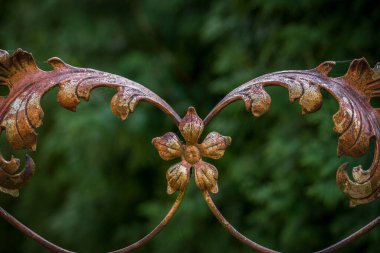 ORNAMENT - Eski bir çitin metal dekoratif ögesi