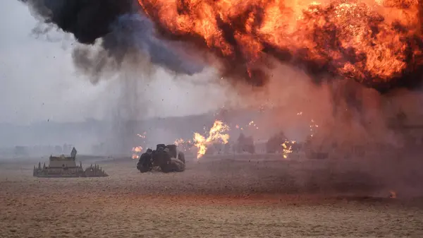 KOLOBRZEG İÇİN SAVAŞMA - Alman topçular İkinci Dünya Savaşı sırasında ateşli bir patlama altında