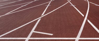 Spor müsabakaları - Atletizm stadyumunda koşu pisti