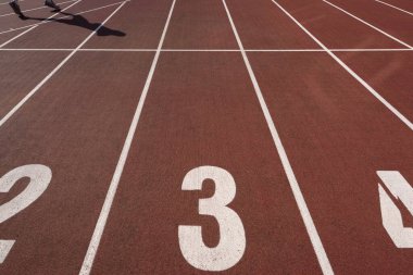 Spor müsabakaları - Atletizm stadyumunda koşu pisti