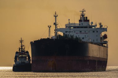 MARITIME TRANPORT - Liman limanına bir römorkör yardımı ile gemi yelken açıyor