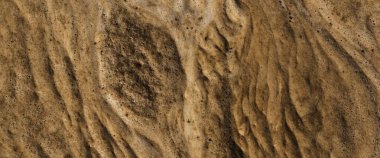 Köpüklü deniz suyunun kırışık yüzeyi