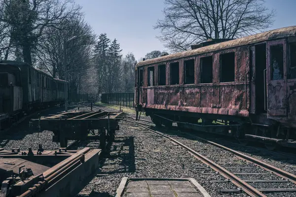 NARROW GAZETİ DEESEL RAILCar - Yolcuları taşımak için eski ve tarihi bir araç