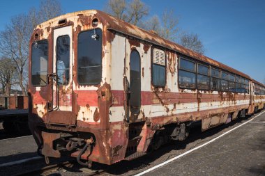 NARROW GAZETİ DEESEL RAILCar - Yolcuları taşımak için eski ve tarihi bir araç