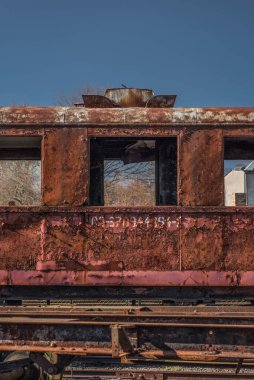 NARROW GAZETİ DEESEL RAILCar - Yolcuları taşımak için eski ve tarihi bir araç