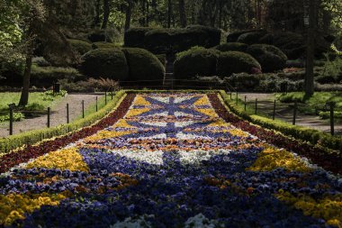 FLOWERBET - Polczyn Zdroj 'daki spa bahçesinde renkli dekorasyon (Polonya)
