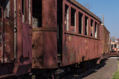 NARROW GAZETİ DEESEL RAILCar - Yolcuları taşımak için eski ve tarihi bir araç