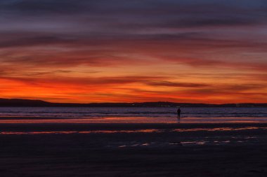 Deniz Kıyısı - Deniz kıyısında gün batımı