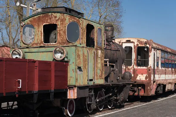 GRYFICE, Batı Pomeranya - POLAND - 28 Mart 2025: Steam Steam Lokomotifi - Tarihi dar ölçü demiryolu aracı