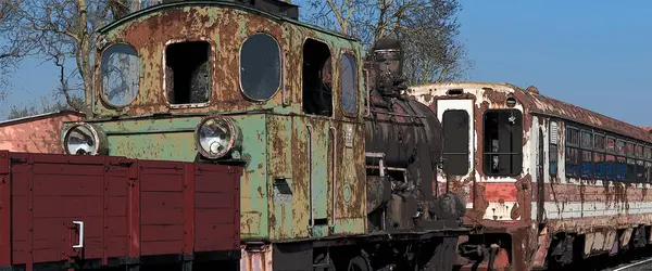 STEAM STEAM LOCOMotive - Tarihi dar ölçü demiryolu aracı