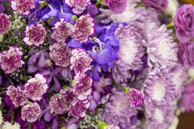 Çeşitli olaylarda çiçeklerin güzel arkaplanı.