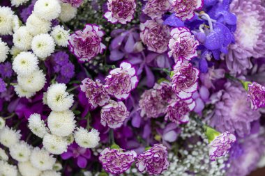 Çeşitli olaylarda çiçeklerin güzel arkaplanı.