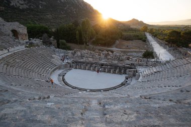 Çok eski ve iyi korunmuş Efes amfitiyatrosu, Türkiye