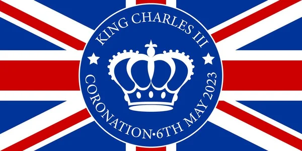 Célébrez Couronnement Roi Charles Iii Avec Cette Superbe Toile Fond — Image vectorielle