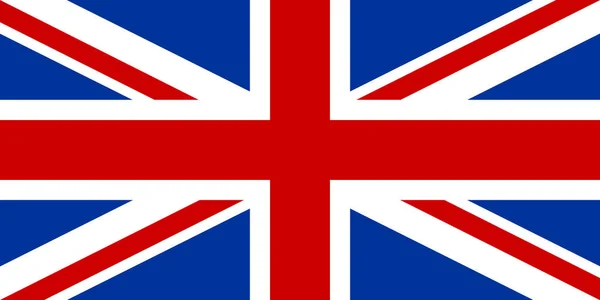 Βρετανική Σημαία Βρετανική Σημαία Σύμβολο Εθνικής Ταυτότητας Rgb Χρώματα Κόκκινο — Διανυσματικό Αρχείο