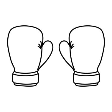 Bir çift el yapımı boks eldiveni. Boks için spor malzemelerinin ana simgesi.
