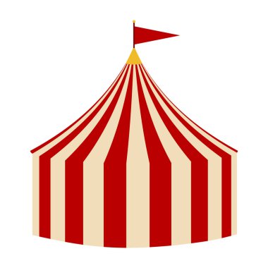 Sirk Çadırı izole edildi. Posterler, kartlar, biletler ve oyun faturaları için karnaval Çadırı.