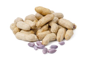 İzole edilmiş haşlanmış fasulye fıstığı. taze organik fasulye ya da kabuklu fıstık. Asya 'da meşhur yiyecek..