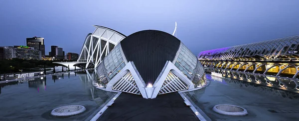 Valencia Spanien Maj 2023 Landskapsbild Hemisferic Futuristisk Byggnad Och Del — Stockfoto
