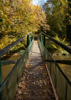 Zleby Şatosu 'nun üzerindeki yaya köprüsü.