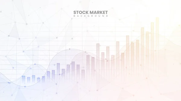 Graf Finančního Sloupce Křivky Výnosů Data Dluhopisů Graf Stoupání Bílém — Stockový vektor