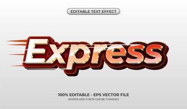 Metin efekti. 3D hızlı yazı tipi modeli. Satış başlıkları için düzenlenebilir flash satış grafikleri