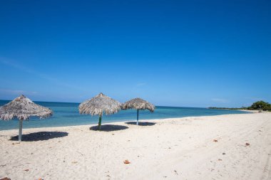 Karayip tatil beldesinde tropik plaj
