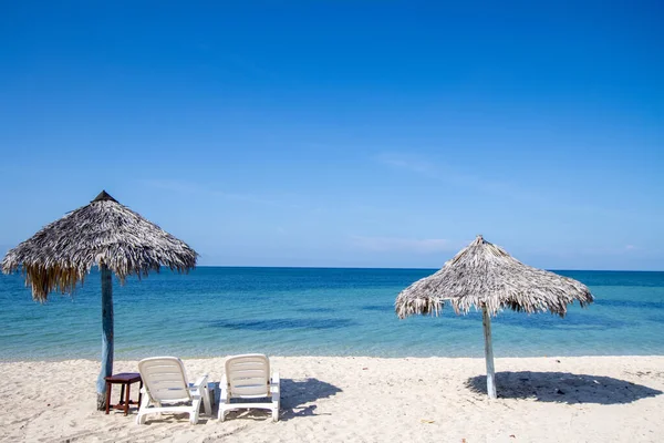 Praia Tropical Verão Resort Caribenho — Fotografia de Stock