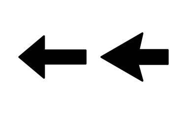 Web ve mobil uygulama için ok simgesi vektörü. Web tasarımı için ok işareti ve sembol.