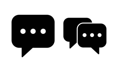 Chat icon vector for web and mobile app. speech bubble sign and symbol. comment icon. message