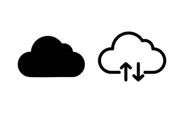 Cloud icon vector for web and mobile app. cloud sign and symbol