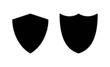 Web ve mobil uygulama için kalkan simgesi vektörü. Koruma ikonu. Güvenlik işareti ve sembol