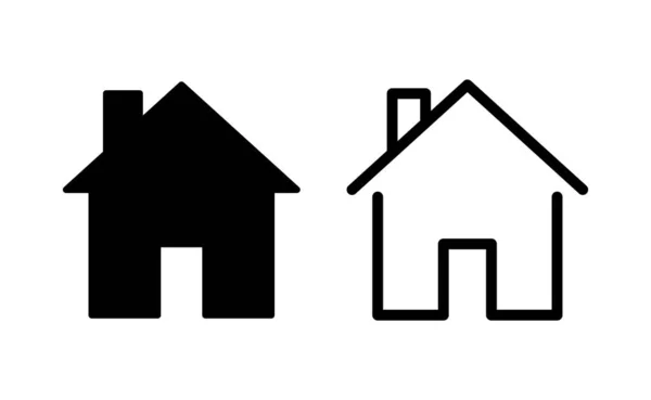 Wektor Ikony Domu Dla Aplikacji Internetowej Mobilnej Znak Domowy Symbol — Wektor stockowy