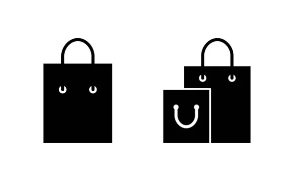 Symbolvektor Für Einkaufstaschen Für Web Und Mobile App Einkaufsschild Und — Stockvektor