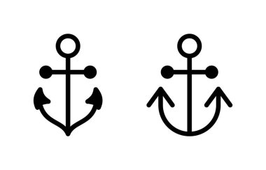 Anchor icon vector for web and mobile app. Anchor sign and symbol. Anchor marine icon.